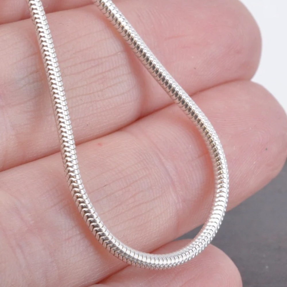 Genuine Italian 925 Sterling Silver 2mm or 3mm Snake Chain 18in/45cm Brand New - Picture 6 of 10